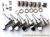 CHROME TELECASTER NECK PARTS KIT NACHINES STRING RETAINERS